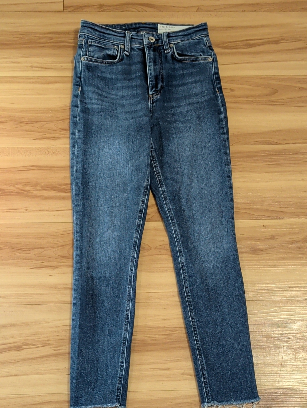 rag & bone Skinny Jeans in Medium Blue Wash